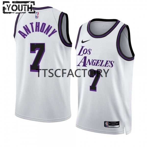 Los Angeles Lakers Trikot Carmelo Anthony 7 Nike 2022-23 City Edition Weiß Swingman - Kinder